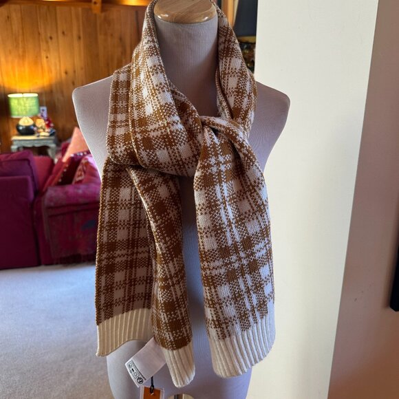 NWT - TIMBERLAND Cream Beige Tan Scarf - Picture 1 of 4